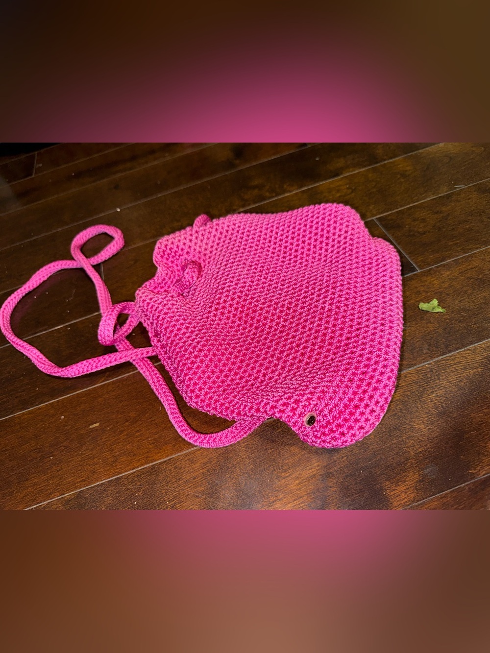 EUC THE SAK CROCHET PINK BACKPACK MINI